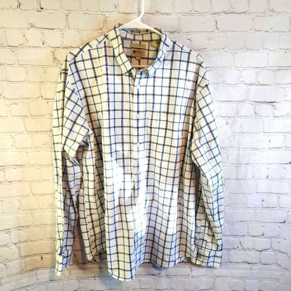 Men's Haggar longsleeve button down shirt, size XL